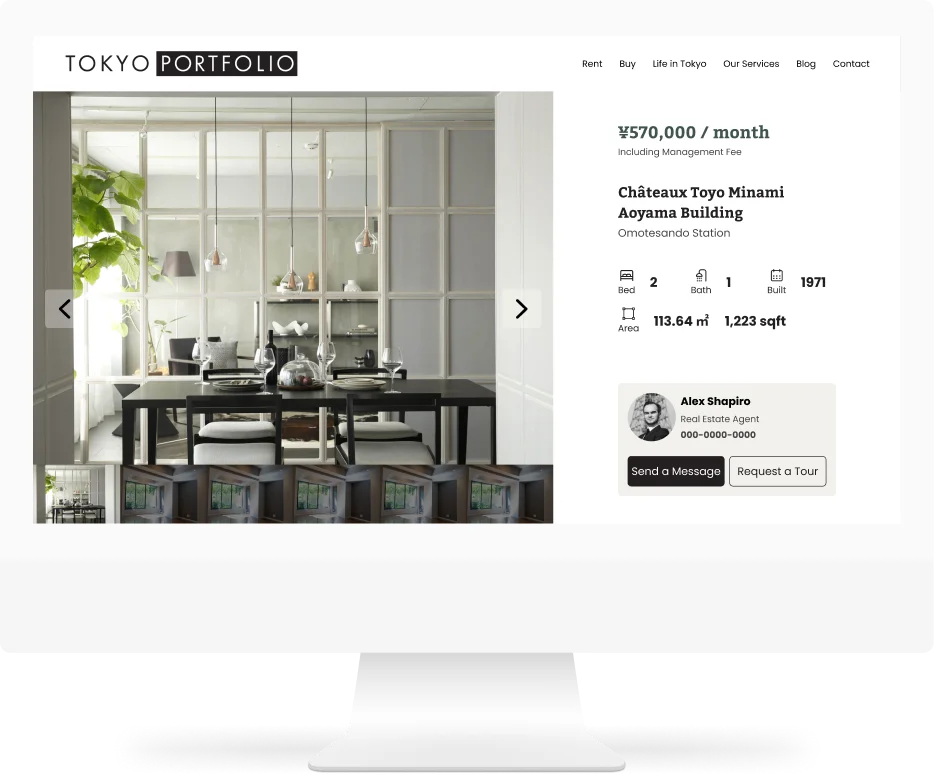 Tokyo Portfolio website
