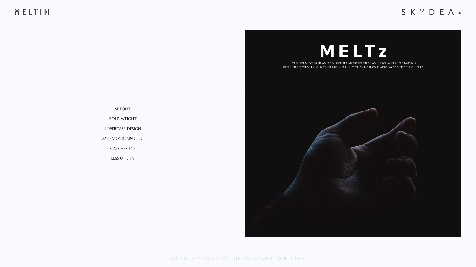 MELTz brand explorations