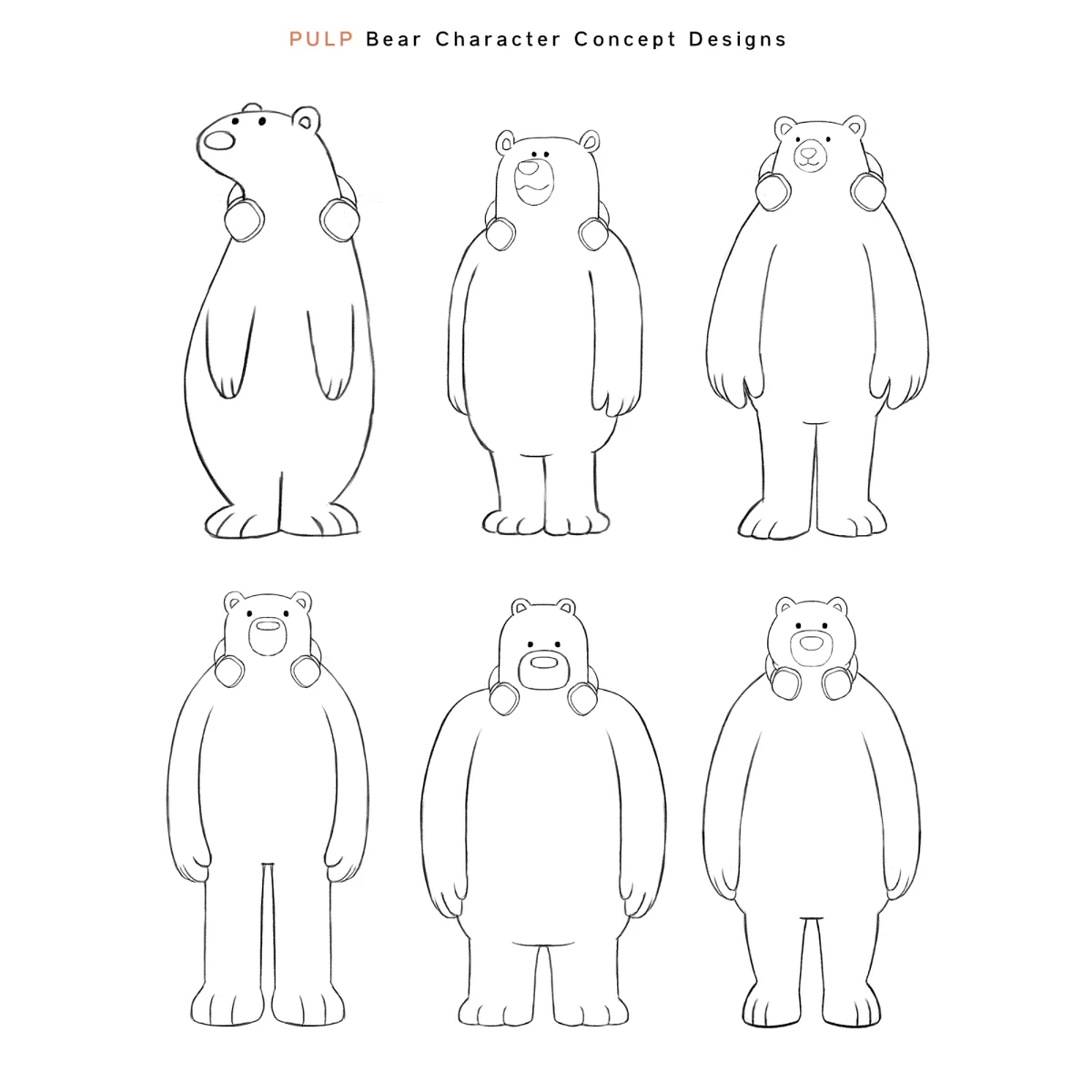 Our illustrator provided several character concept designs to determine a direction