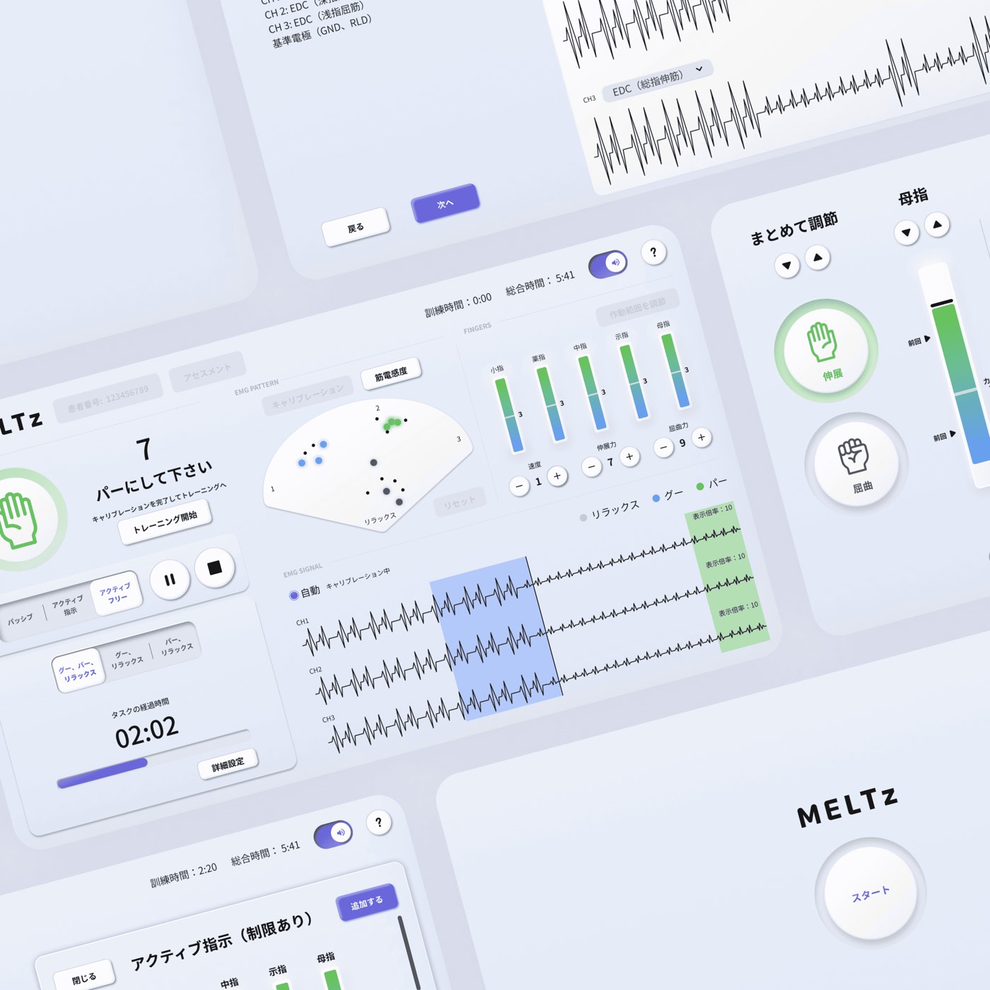 MELTz rehabilitation device interface