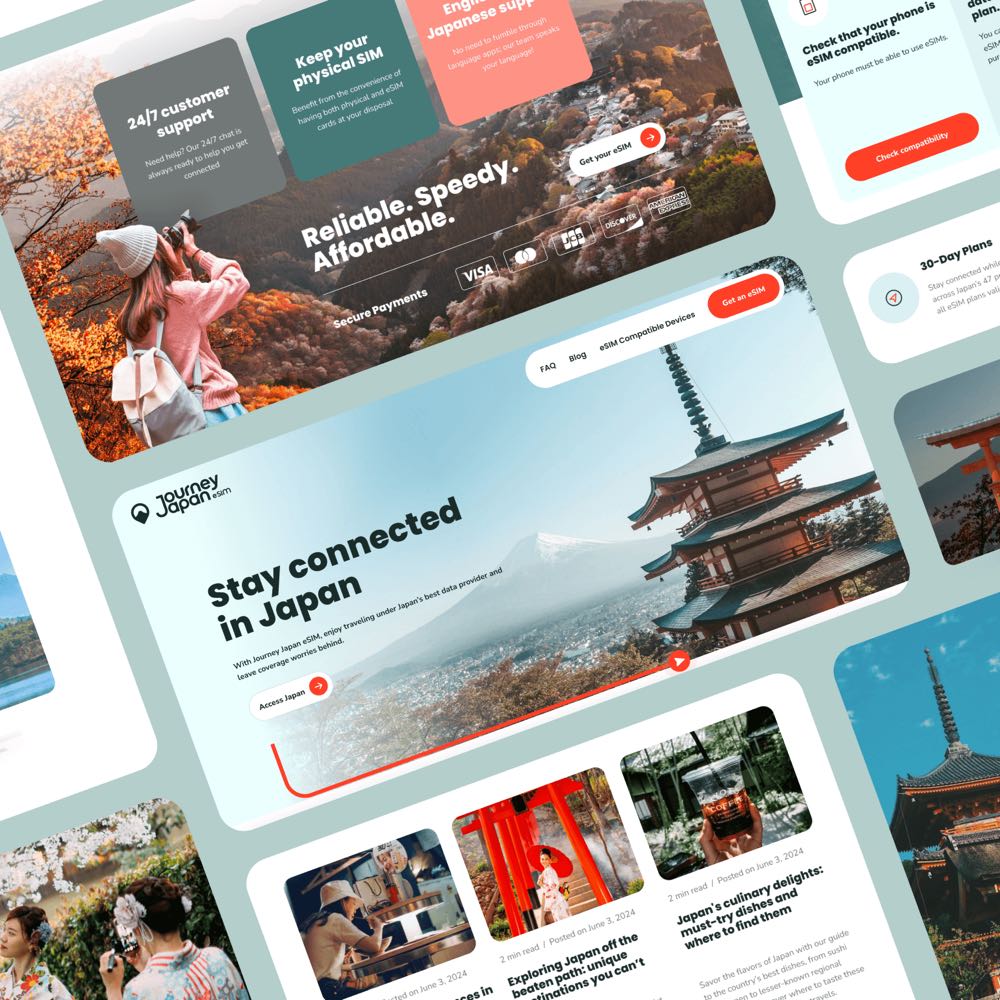 Journey Japan eSIM product site