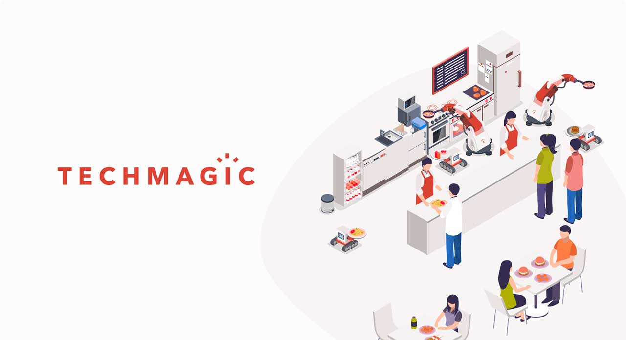 TechMagic: branding, UI & UX design, and marketing collateral for a food tech startup in Japan